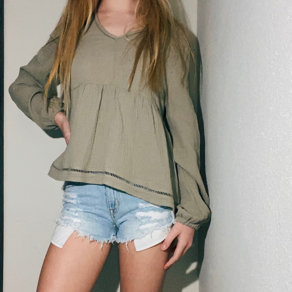 Altar’d state green blouse.